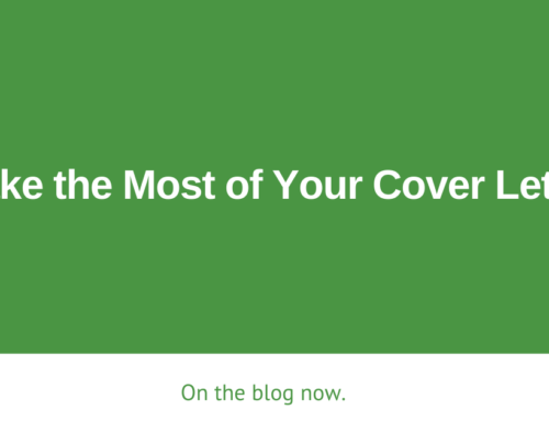 Make the Most of Your Cover Letter